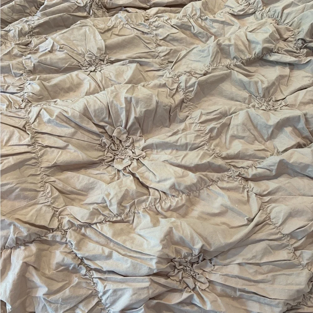 Pier 1 Savannah Duvet Cover – 100% Cotton – 90x94 - DOVE